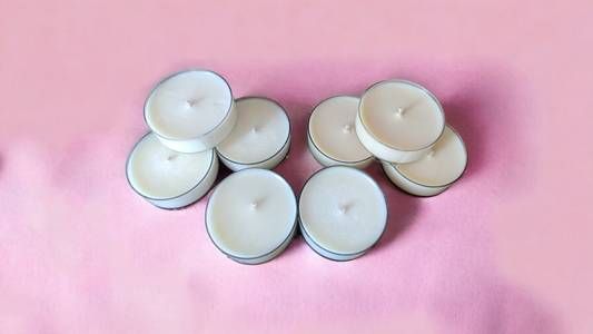 UNSCENTED Soy Maxi Tealight 4 Pk - 12-15 Hr burn time each